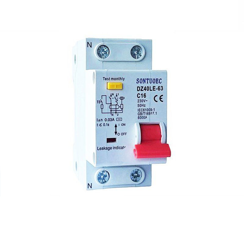 2p 1p + n Residual Circuit Breaker nga adunay sobra nga panalipod