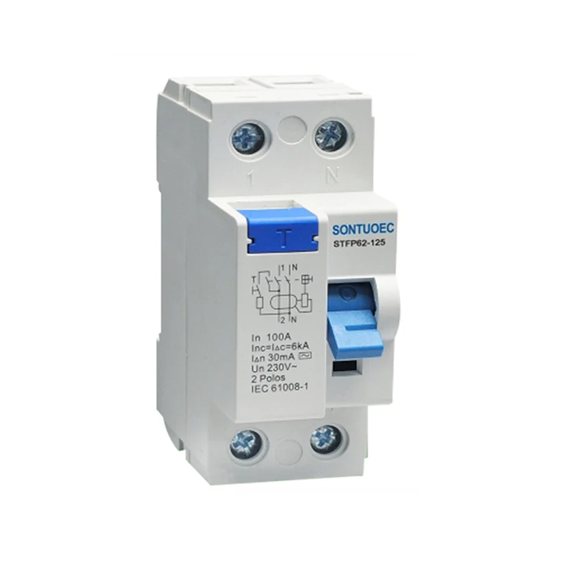 Electronic magnetic a type rccb 125a / 30ma
