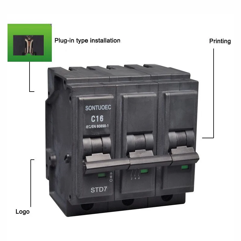 Pag-plug sa Type 3P Miniature Circuit Breaker McB
